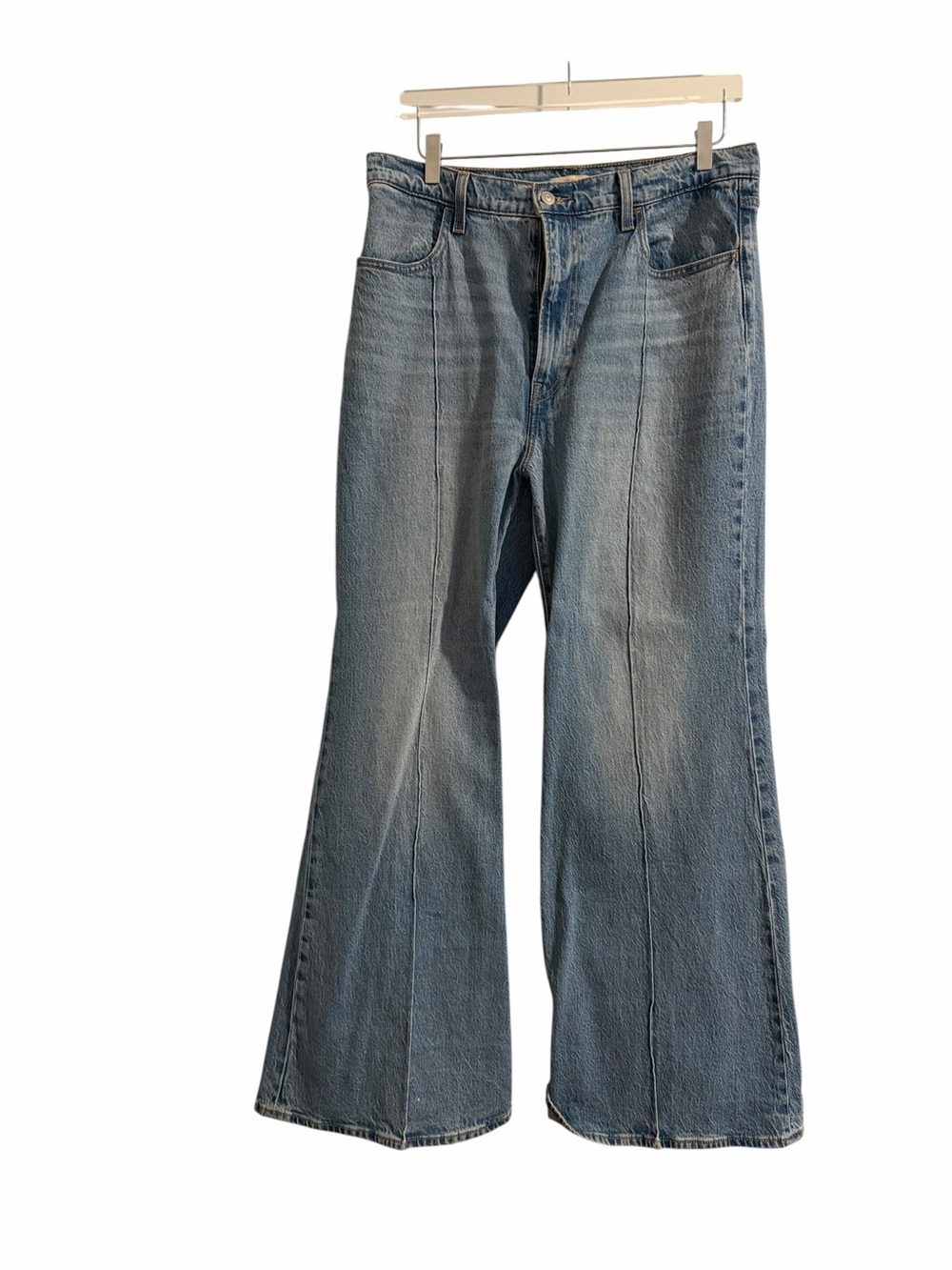 Levi's Light Blue Flared Wide Leg Jeans